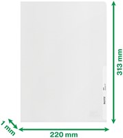 Insteekmap L-model Leitz Recycle A4 0.10mm PP transparant 25 stuks-5