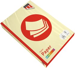 Kopieerpapier Quantore Colour A3 80gr kanariegeel 500 vel