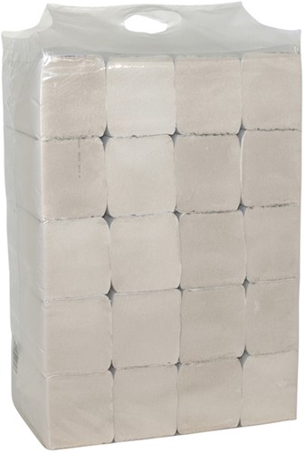 Handdoek Cleaninq H3 z-vouw 2-laags 240x230mm 20x190 vel wit-2