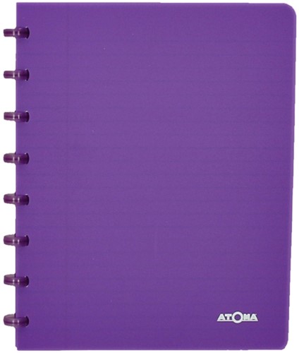 Schrift Atoma A5 ruit 4x8mm 144blz 90gr PP transparant assorti-1