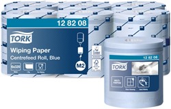 Poetspapier Tork M2 Advanced 1-laags 320m blauw 128208
