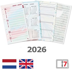 Agendavulling 2026 Kalpa Personal bloemen 7dagen/2pagina's