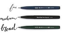 Brushpen Pentel XSESP15 zwart blister à 3 stuks-2