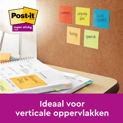Memoblok Post-it Z-Notes R330 Super Sticky 76x76mm Boost 5 stuks-1