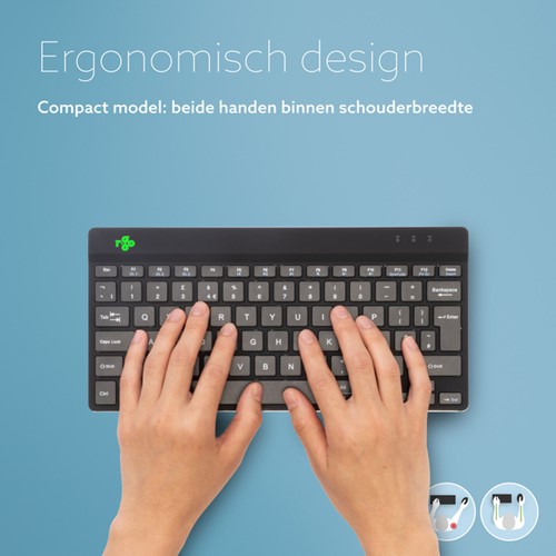 Toetsenbord R-Go Ergonomisch Compact Break QWERTY zwart-2