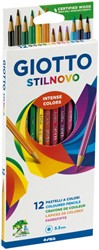 Kleurpotlood Giotto Stilnovo set à 12 kleuren