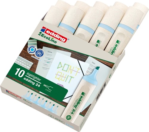 Markeerstift edding 24 EcoLine pastel blauw-2