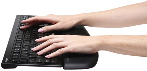 Polssteun Kensington ErgoSoft voor slank toetsenbord zwart-1