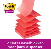 Memoblok Post-it 3M Z-Note R330 Super Sticky 76x76mm Carnival 6 stuks-1