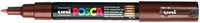Paintmarker Uni POSCA PC1MC extra fijn bruin