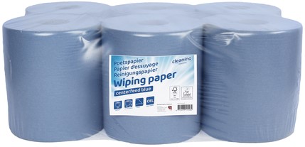 Poetspapier Cleaninq M2 1-laags 6x300m blauw