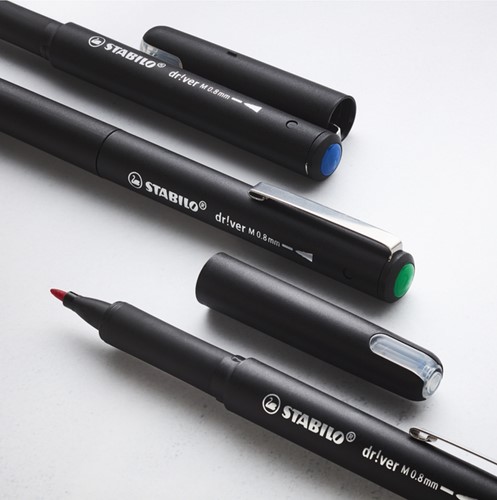 Fineliner STABILO dr!ver medium zwart-1