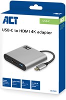 Adapter ACT USB-C multiport voor 1 HDMI monitor-1