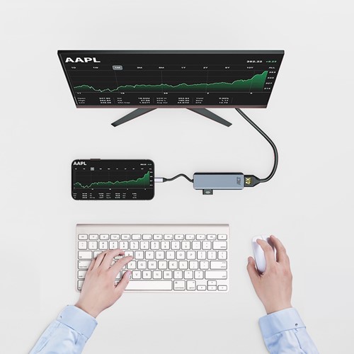 Adapter ACT USB-C 4K multiport voor 2 HDMI monitoren-3