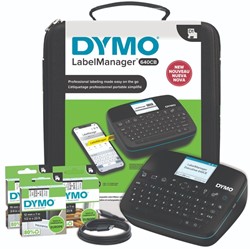 Labelprinter Dymo LabelManager Executive 640CB draagbaar azerty 24mm zwart in koffer