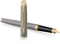 Vulpen Waterman Hémisphère Fashion Colors metallic grey GT fijn-3