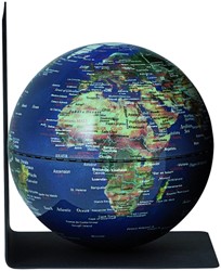 Boekensteun Troika met magnetische globe 13cm blauw-groen