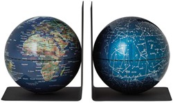 Boekensteun Troika met magnetische globes 13cm set à 2 stuks assorti