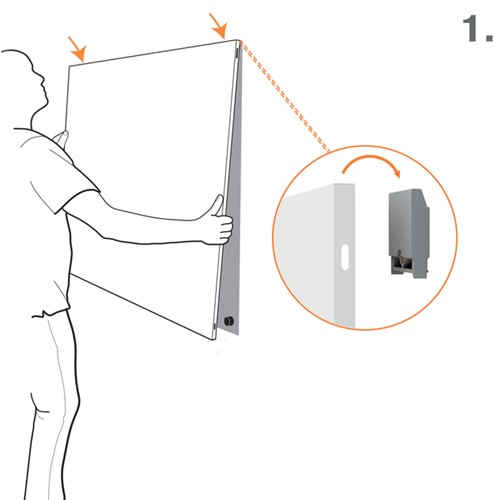Whiteboard Nobo Infinity randloos 90x120cm-2
