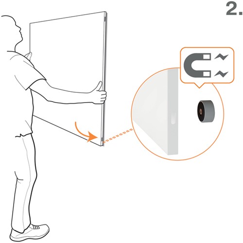 Whiteboard Nobo Infinity randloos 90x120cm-3