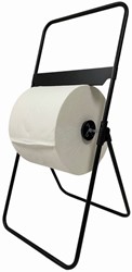 Poetspapierdispenser Euro Products V1 vloerstandaard zwart 438305
