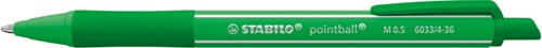 Balpen STABILO pointball colorful medium groen