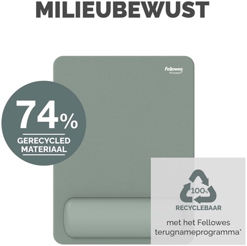 Muismat met polssteun Fellowes Breyta XL saliegroen-5