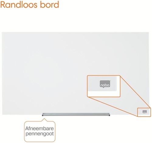 Glasbord Nobo Impression Pro 99,3x55,9cm briljant wit-5