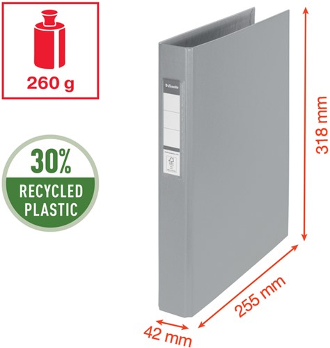 Ringband Esselte VIVIDA A4 42mm 30% gerecycled PP folie groen-1