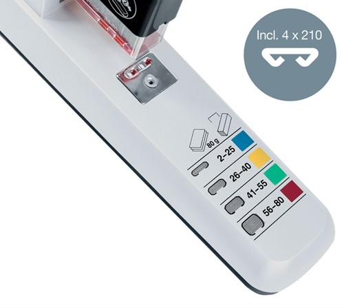 Nietmachine Leitz Heavy Duty 80 vel zilver-12