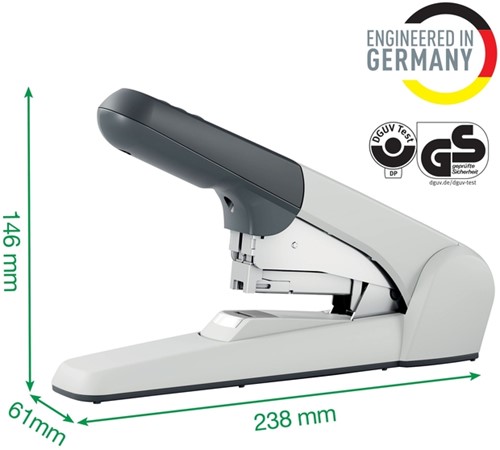 Nietmachine Leitz Heavy Duty Flat Clinch 60 vel zilver-2