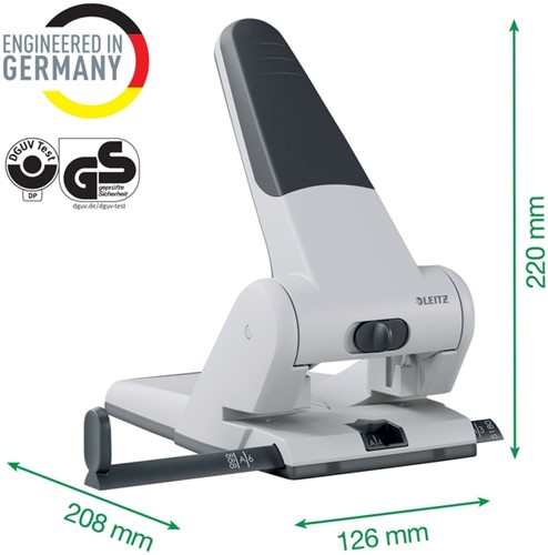 Perforator Leitz Heavy Duty 5180 65 vel zilver-8