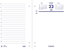 Omlegblok 2027 Brepols 1dag/2pagina's universele ponsing
