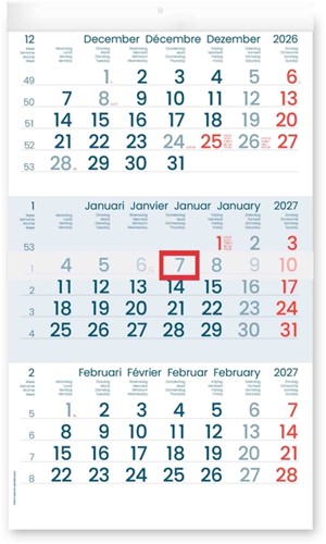 3-Maandskalender 2027 INNI Manager