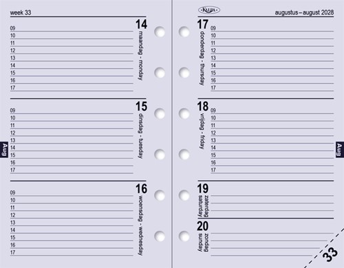 Agendavulling 2027 Kalpa Pocket 7dagen/2pagina's-5