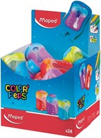 Puntenslijper Maped Color'Peps 2gaats display á 24 stuks assorti