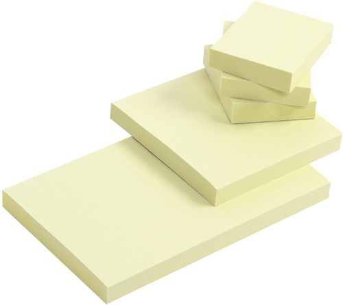 Memoblok Quantore 76x76mm geel 100 vel-2