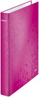 Ringband Leitz WOW A4 maxi 2-rings D-mechaniek 40mm roze-2
