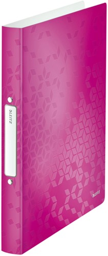 Ringband Leitz WOW A4 2-rings O-mechaniek 32mm PP roze
