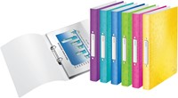 Ringband Leitz WOW A4 2-rings O-mechaniek 32mm PP roze-2