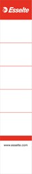 Rugetiket Esselte smal 30x158mm wit 100 stuks
