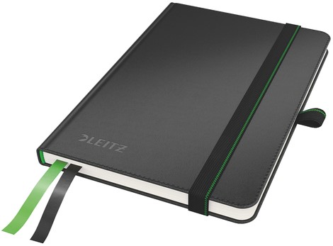 Notitieboek Leitz Complete A6 lijn 160 pagina's 100gr zwart
