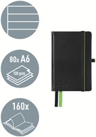 Notitieboek Leitz Complete A6 lijn 160 pagina's 100gr zwart-2