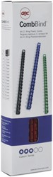 Bindrug GBC 16mm 21rings A4 blauw 100 stuks