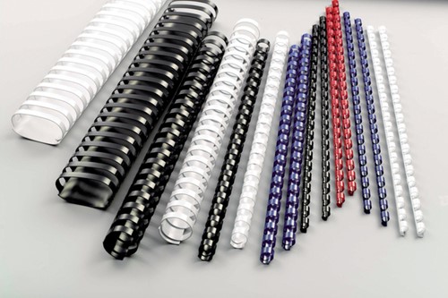 Bindrug GBC 12mm 21rings A4 zwart 100 stuks-1