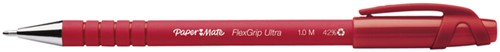 Balpen Paper Mate Flexgrip Stick rood medium