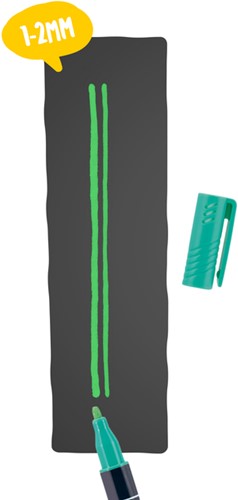 Krijtstift Securit SMA-100 rond 1-2mm wit/blauw/groen/rood 4 stuks-4