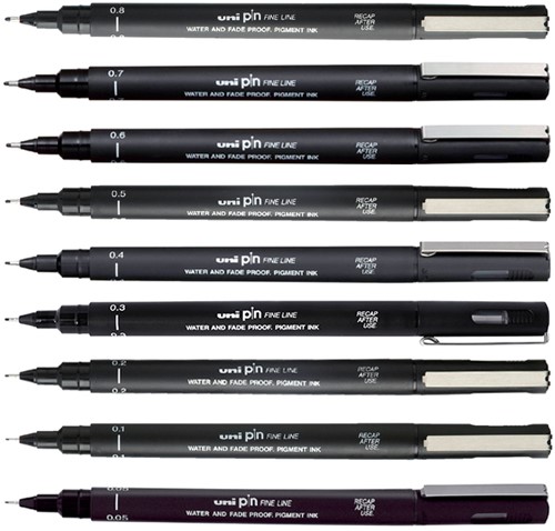 Fineliner Uni-ball Pin 0.7mm zwart-2