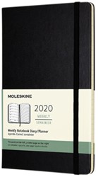 Agenda 2020 Moleskine 12mnd wkly large hard black