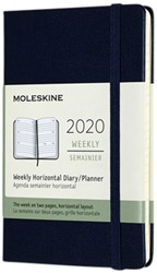 Agenda 2020 Moleskine 12mnd weekly pocket blauw